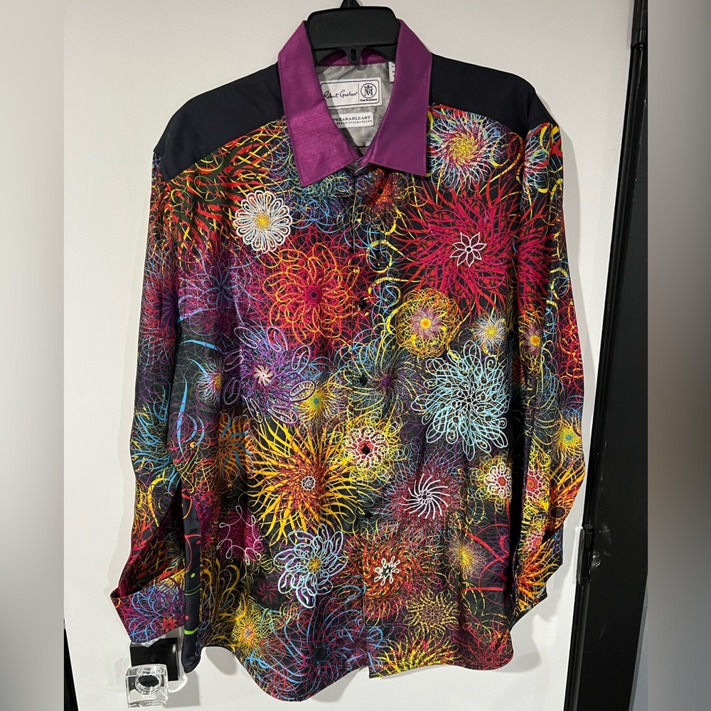 Robert Graham Limited Edition Shirt 2XL Black Holes RARE Perfect Condition